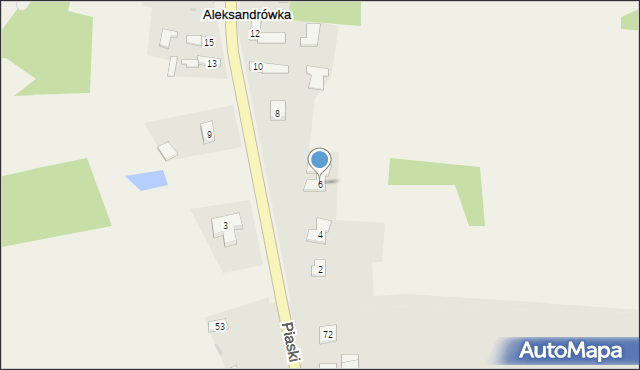 Aleksandrówka, Aleksandrówka, 6, mapa Aleksandrówka