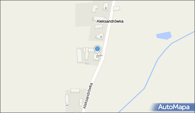 Aleksandrówka, Aleksandrówka, 10, mapa Aleksandrówka