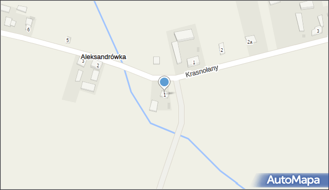 Aleksandrówka, Aleksandrówka, 1, mapa Aleksandrówka