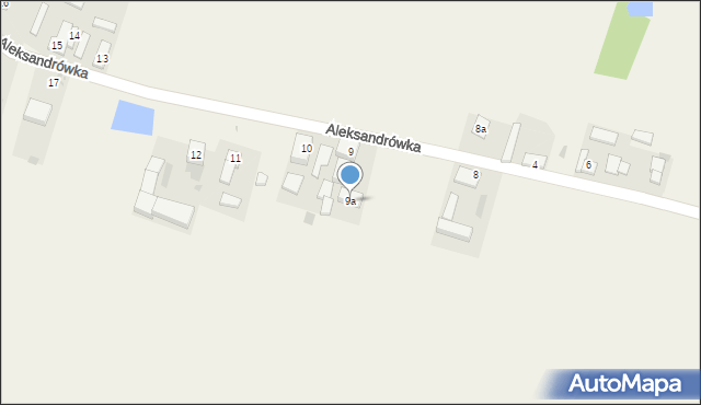 Aleksandrówka, Aleksandrówka, 9a, mapa Aleksandrówka