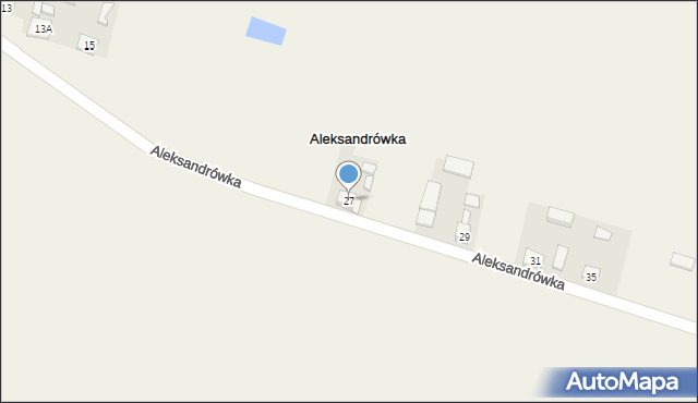 Aleksandrówka, Aleksandrówka, 27, mapa Aleksandrówka