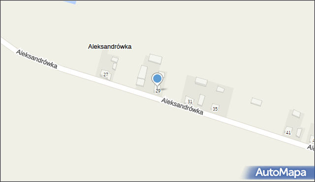 Aleksandrówka, Aleksandrówka, 29, mapa Aleksandrówka