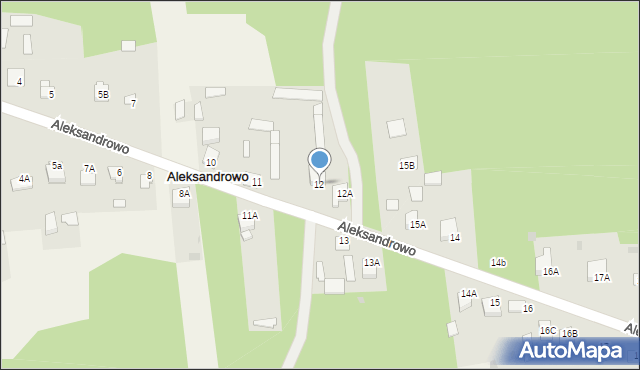 Aleksandrowo, Aleksandrowo, 12, mapa Aleksandrowo