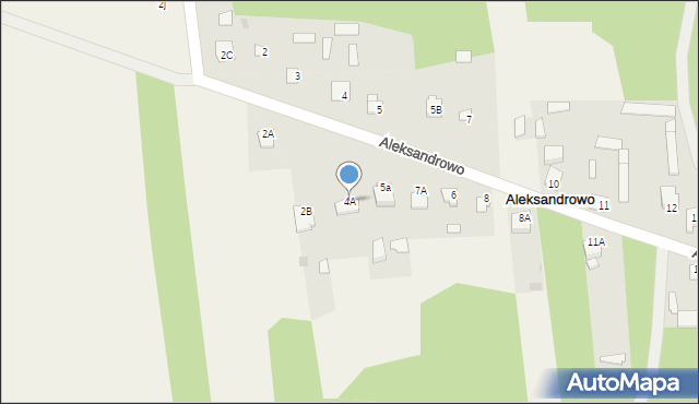 Aleksandrowo, Aleksandrowo, 4A, mapa Aleksandrowo