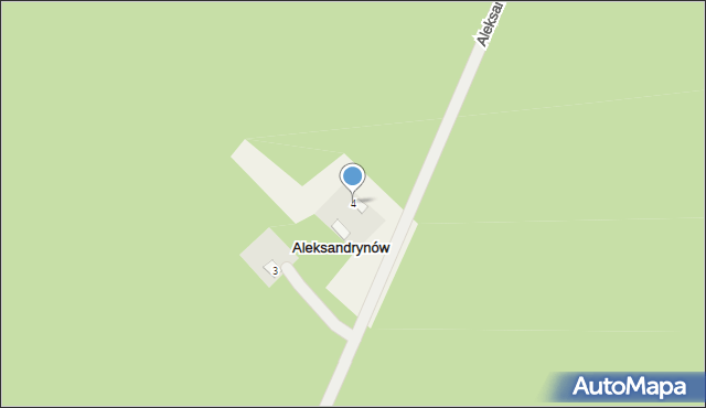 Aleksandrynów, Aleksandrynów, 4, mapa Aleksandrynów