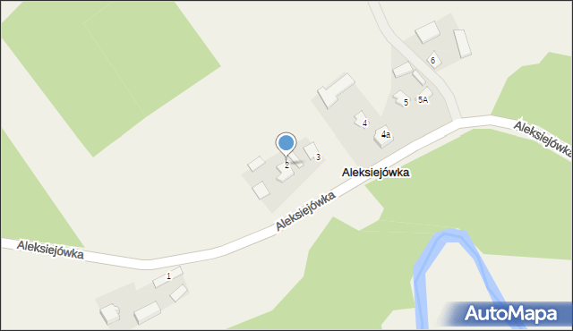 Aleksiejówka, Aleksiejówka, 2, mapa Aleksiejówka