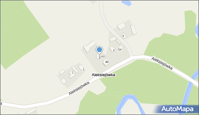 Aleksiejówka, Aleksiejówka, 4, mapa Aleksiejówka