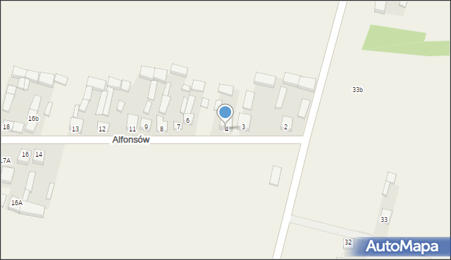 Alfonsów, Alfonsów, 4, mapa Alfonsów