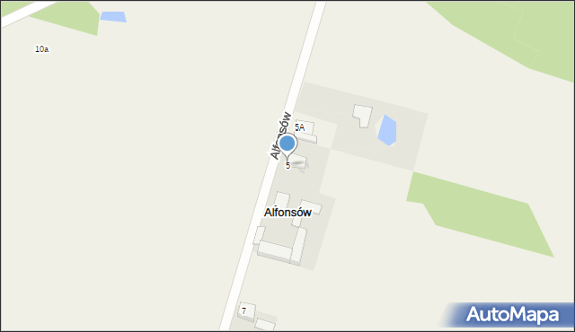 Alfonsów, Alfonsów, 5, mapa Alfonsów