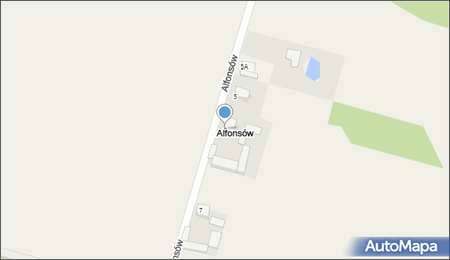 Alfonsów, Alfonsów, 6, mapa Alfonsów