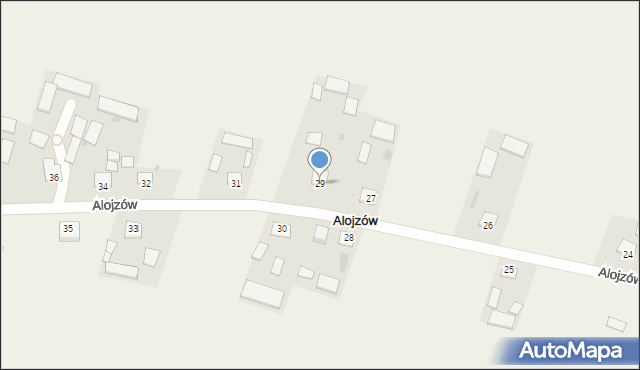 Alojzów, Alojzów, 29, mapa Alojzów