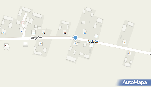 Alojzów, Alojzów, 30, mapa Alojzów