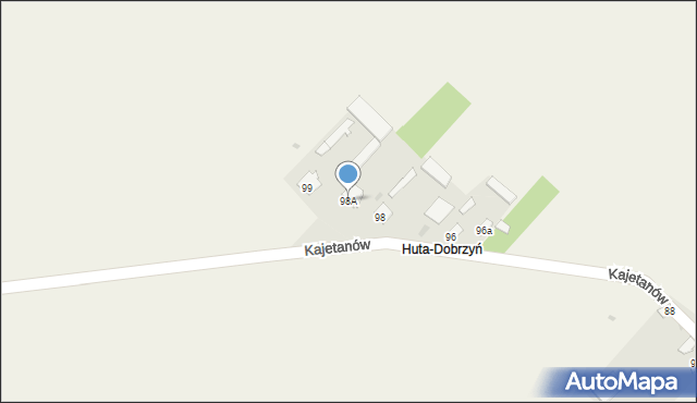 Alojzów, Alojzów, 98A, mapa Alojzów