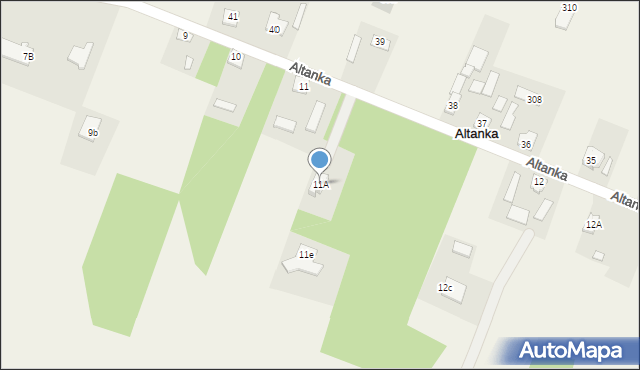 Altanka, Altanka, 11A, mapa Altanka