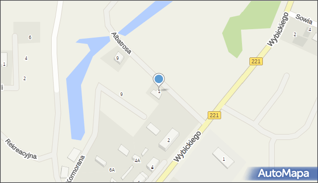 Bąkowo, Albatrosa, 1, mapa Bąkowo