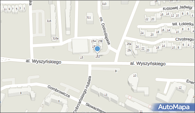 Bełchatów, Aleja Wyszyńskiego Stefana, ks. kard., 15J, mapa Bełchatów