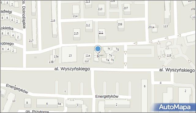 Bełchatów, Aleja Wyszyńskiego Stefana, ks. kard., 9c, mapa Bełchatów