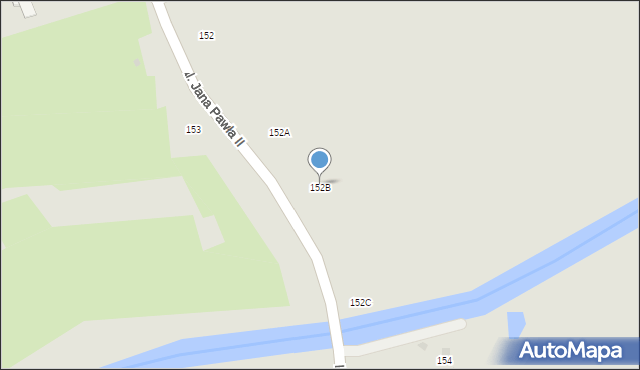 Biała Podlaska, Aleja Jana Pawła II, 152B, mapa Białej Podlaskiej