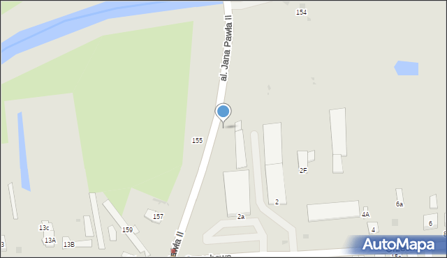Biała Podlaska, Aleja Jana Pawła II, 154, mapa Białej Podlaskiej