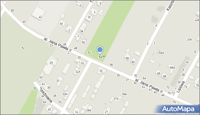 Biała Podlaska, Aleja Jana Pawła II, 54, mapa Białej Podlaskiej
