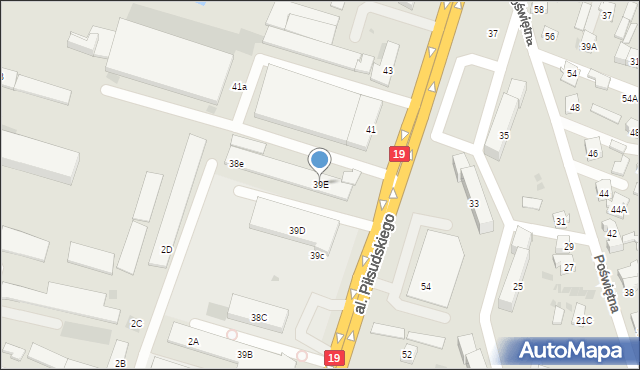 Bielsk Podlaski, Aleja Piłsudskiego Józefa, marsz., 39E, mapa Bielsk Podlaski