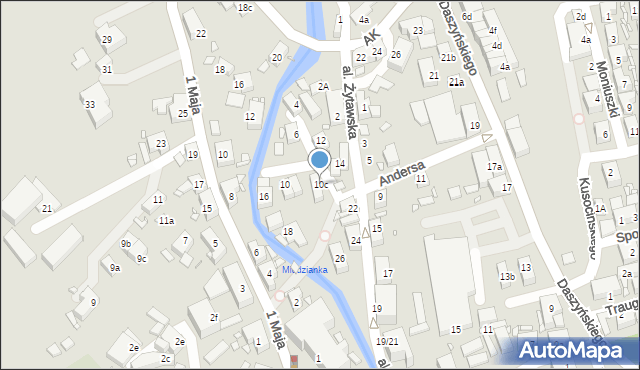 Bogatynia, Aleja Żytawska, 10c, mapa Bogatynia