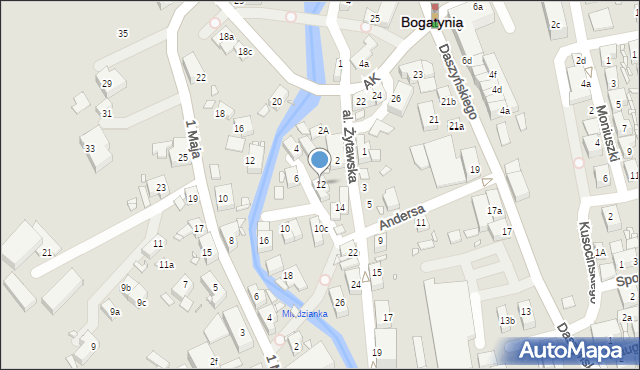 Bogatynia, Aleja Żytawska, 12, mapa Bogatynia