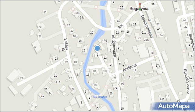 Bogatynia, Aleja Żytawska, 6, mapa Bogatynia