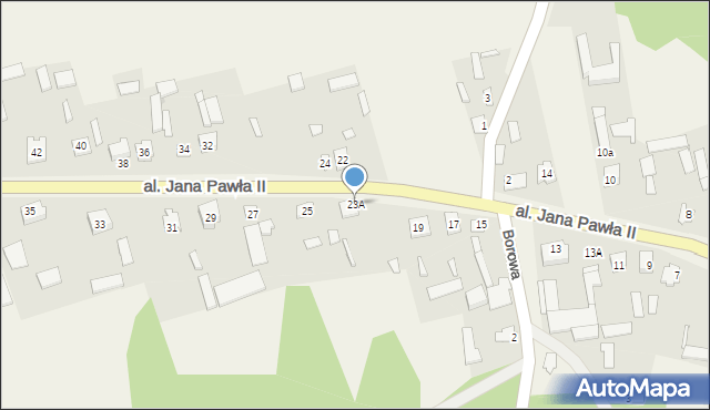 Boguty-Pianki, Aleja Papieża Jana Pawła II, 23A, mapa Boguty-Pianki