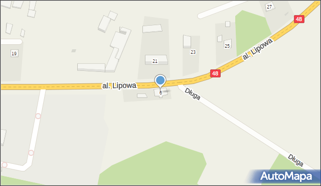 Brzóza, Aleja Lipowa, 6, mapa Brzóza