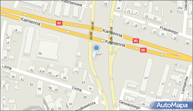 Bydgoszcz, Aleja Wyszyńskiego Stefana, ks. kard., 23, mapa Bydgoszczy