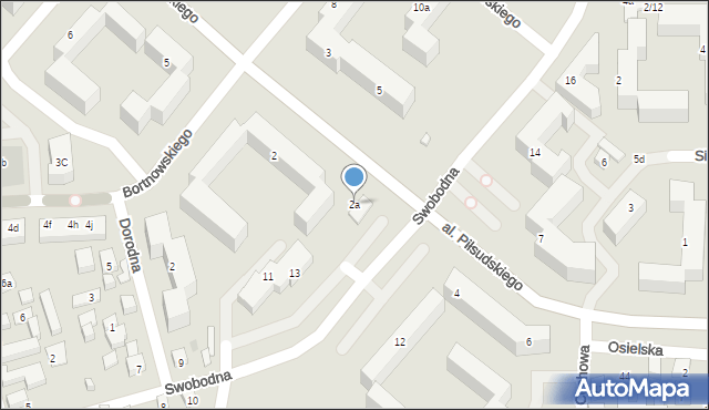 Bydgoszcz, Aleja Piłsudskiego Józefa, marsz., 2a, mapa Bydgoszczy