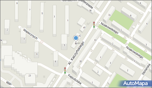 Bydgoszcz, Aleje Prezydenta Kaczyńskiego Lecha, 50, mapa Bydgoszczy