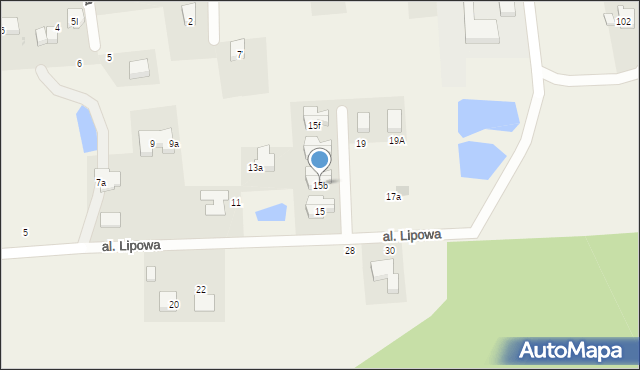 Byków, Aleja Lipowa, 15b, mapa Byków