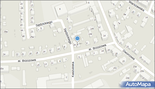 Chojnice, Aleja Brzozowa, 6, mapa Chojnic