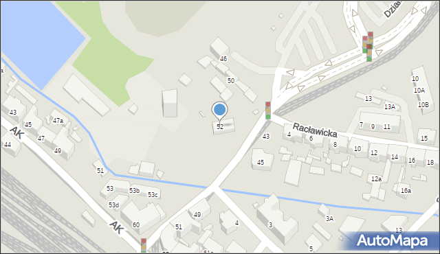 Chorzów, Aleja Bojowników o Wolność i Demokrację, 52, mapa Chorzów
