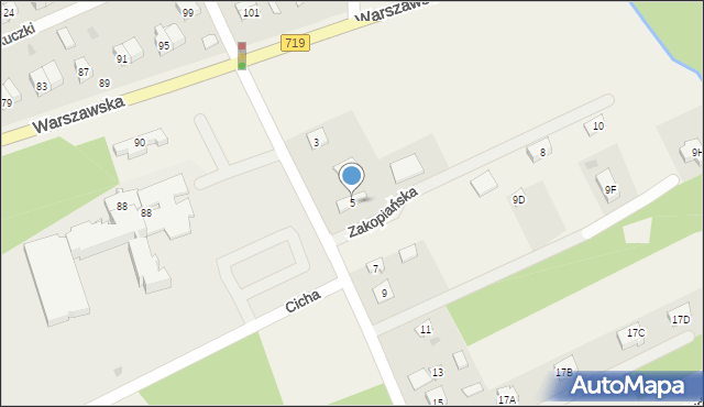 Chylice, Alpejska, 5, mapa Chylice