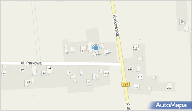 Cianowice, Aleja Parkowa, 2, mapa Cianowice