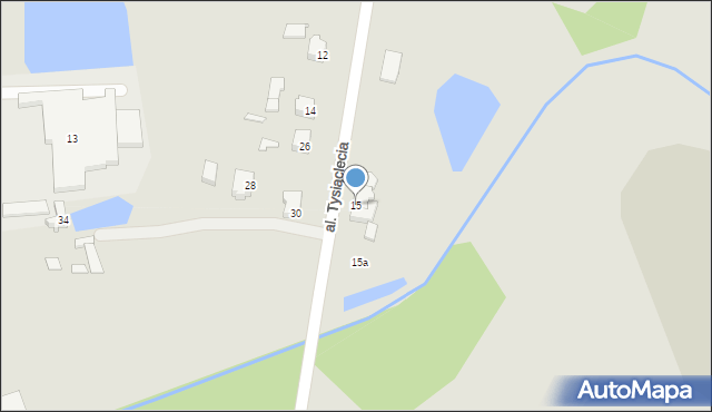 Czersk, Aleja Tysiąclecia, 15, mapa Czersk