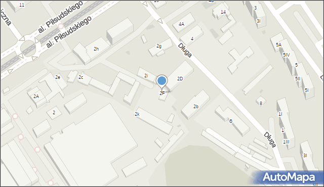 Dąbrowa Górnicza, Aleja Piłsudskiego Józefa, marsz., 2F, mapa Dąbrowa Górnicza