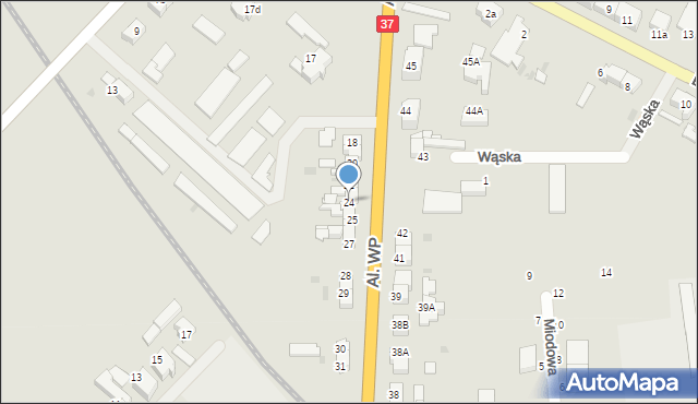 Darłowo, Aleje Wojska Polskiego, 24, mapa Darłowo