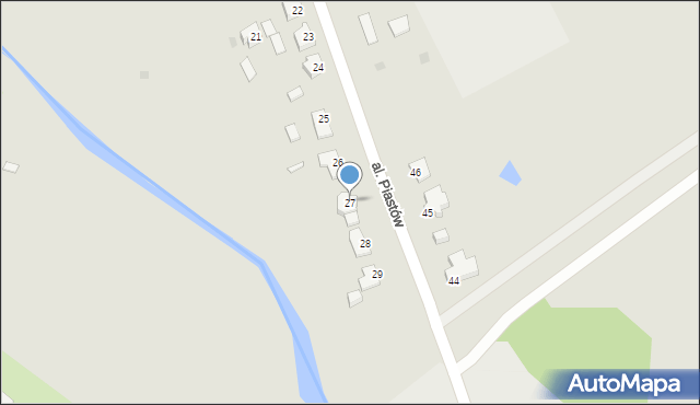 Drezdenko, Aleja Piastów, 27, mapa Drezdenko