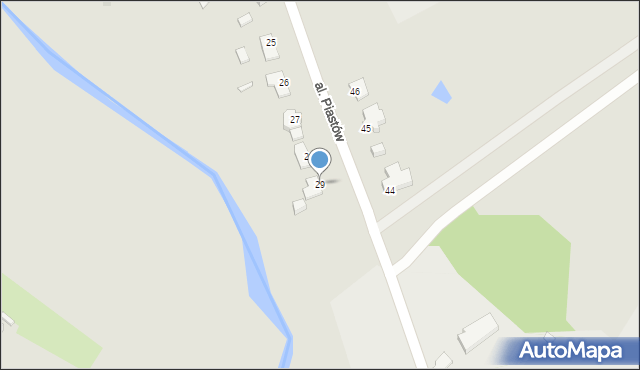 Drezdenko, Aleja Piastów, 29, mapa Drezdenko