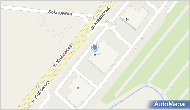 Falenty, Aleja Krakowska, 5c, mapa Falenty