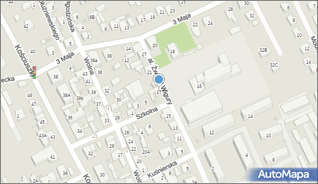 Garwolin, Aleja Żwirki i Wigury, 17, mapa Garwolin