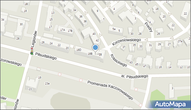 Gdynia, Aleja Piłsudskiego Józefa, marsz., 18A, mapa Gdyni