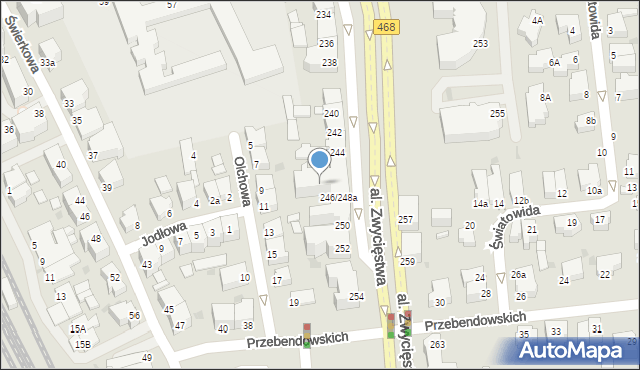 Gdynia, Aleja Zwycięstwa, 246/248c, mapa Gdyni