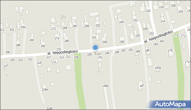 Głogów Małopolski, Aleja Niepodległości, 203, mapa Głogów Małopolski