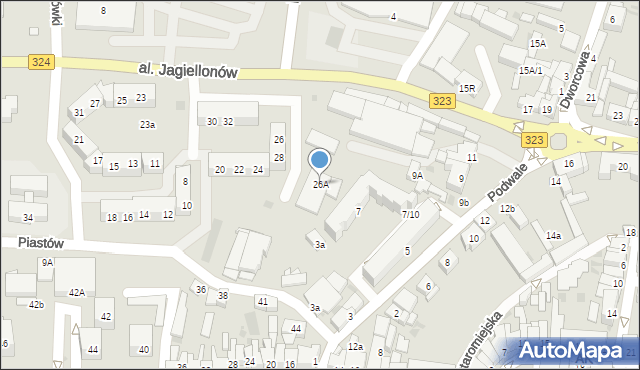 Góra, Aleja Jagiellonów, 26A, mapa Góra