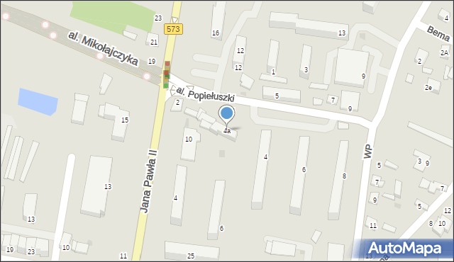 Gostynin, Aleja Popiełuszki Jerzego, bł. ks., 4a, mapa Gostynin